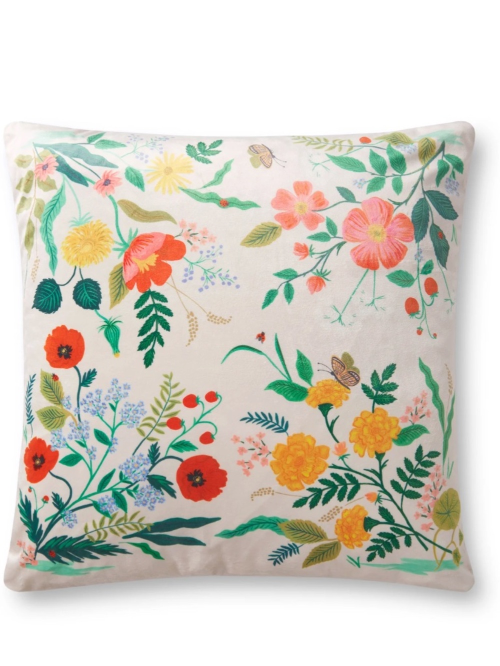 Rifle Paper Co large botanical pillow